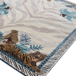 Safari White Hand Tufted Rug