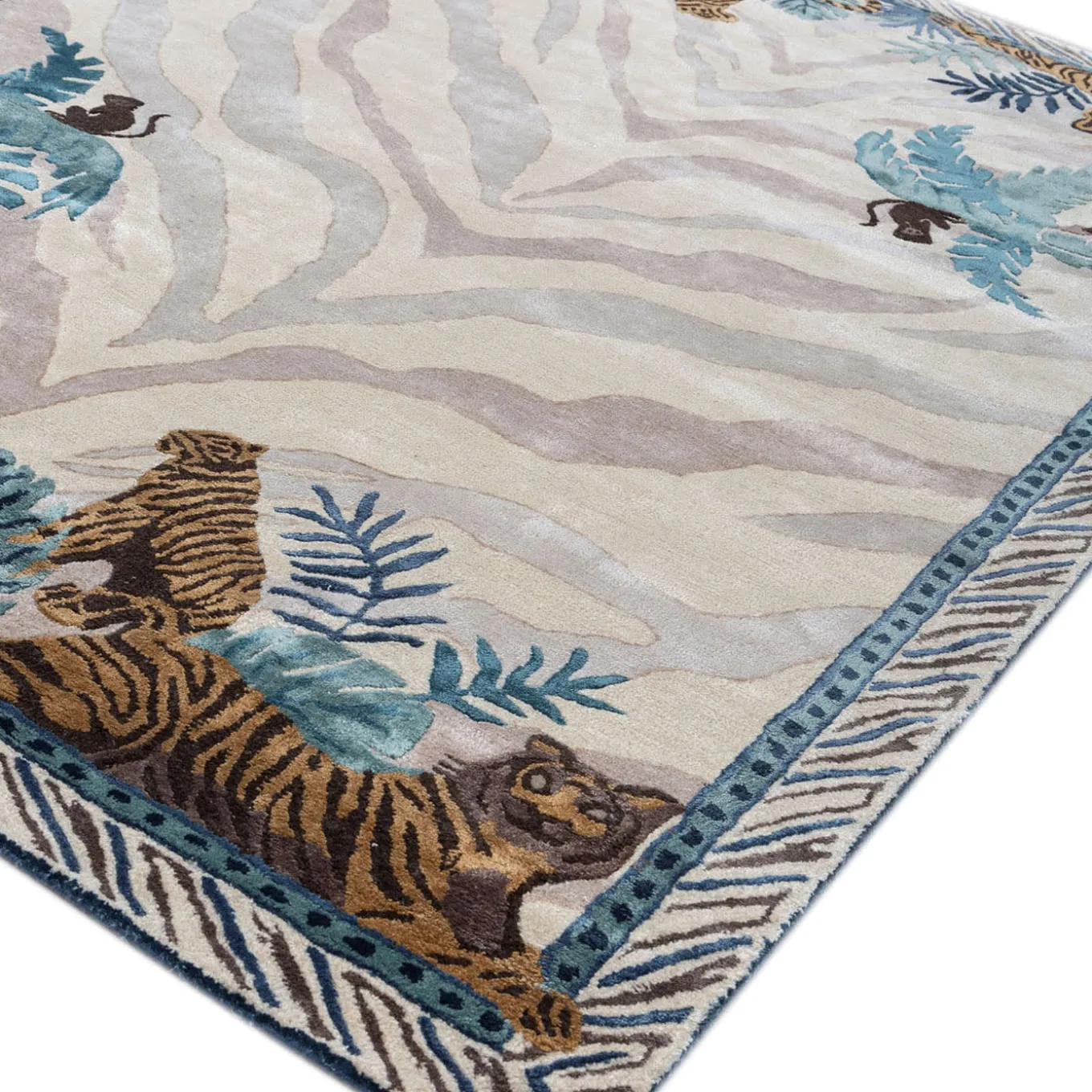 Safari White Hand Tufted Rug