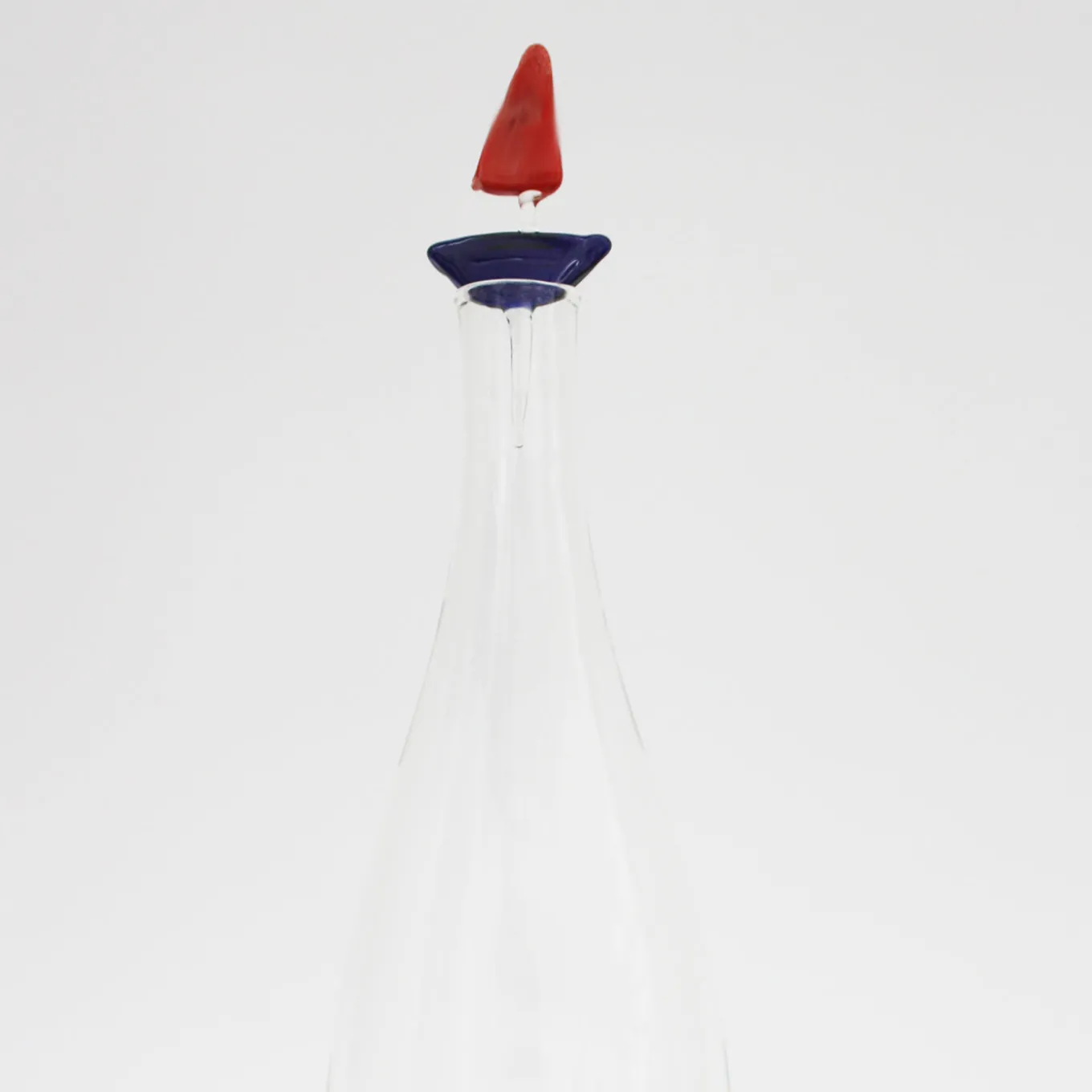 Sailboat Hand-blown Glass Bottle