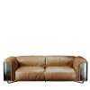 Saint Germain Brown Leather Sofa