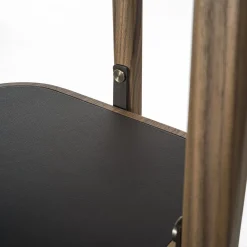 Salina Five-Level Brown Wood Bookcase