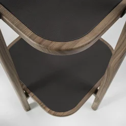 Salina Five-Level Brown Wood Bookcase