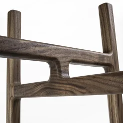 Salina Five-Level Brown Wood Bookcase