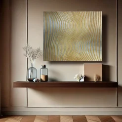 Salix Carved wood with gold & silver leaf by Giuseppe Caiafa