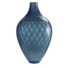 Samarcanda Tall Balloton Air-Force Blue Decorative Vase