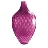 Samarcanda Tall Balloton Ruby-Red Decorative Vase