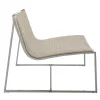 Samoa Off-White & Chrome Lounge Chair by Giuseppe Bavuso