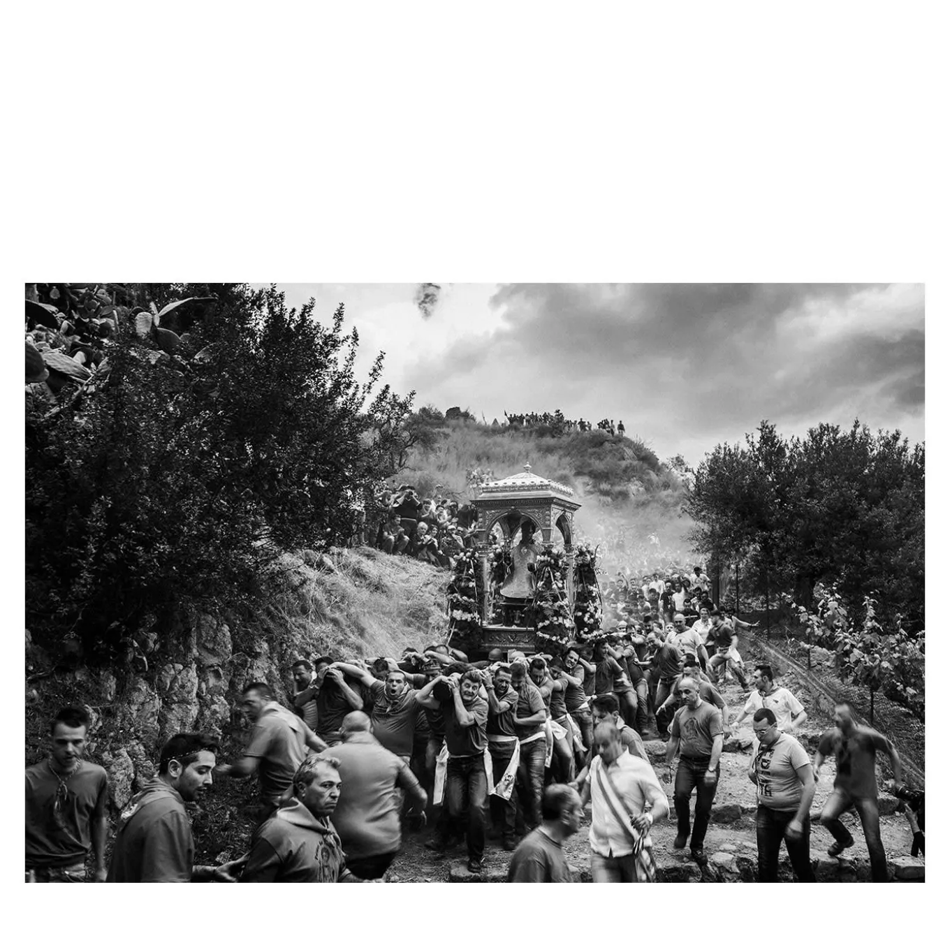 San Filippo A Calatabiano Black-And-White Photographic Print #1