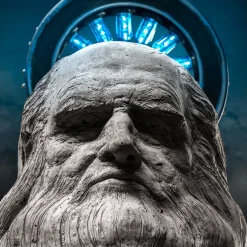 San Leonardo Da Vinci Bio Mortar & Rice Husk Sculpture