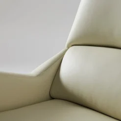 Sanremo Swivel Beige & Taupe Office Armchair on Castors