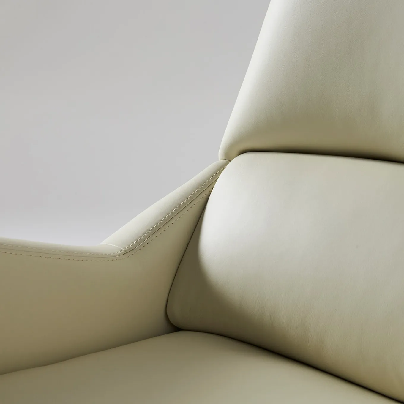 Sanremo Swivel Beige & Taupe Office Armchair on Castors