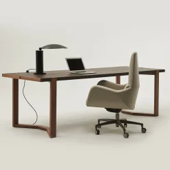 Sanremo Swivel Beige & Taupe Office Armchair on Castors