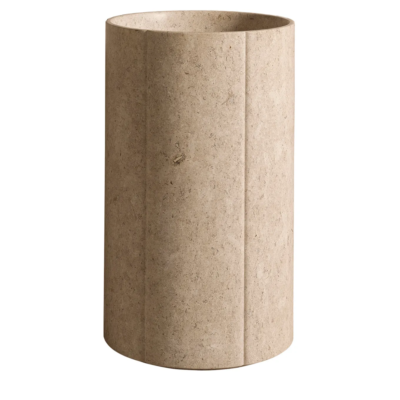 Sartoriale Column Beige Marble Washbasin by Federico Peri