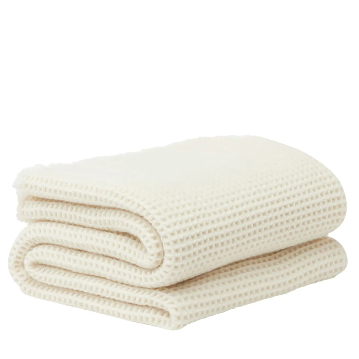 Sasha Honeycomb White Small Blanket
