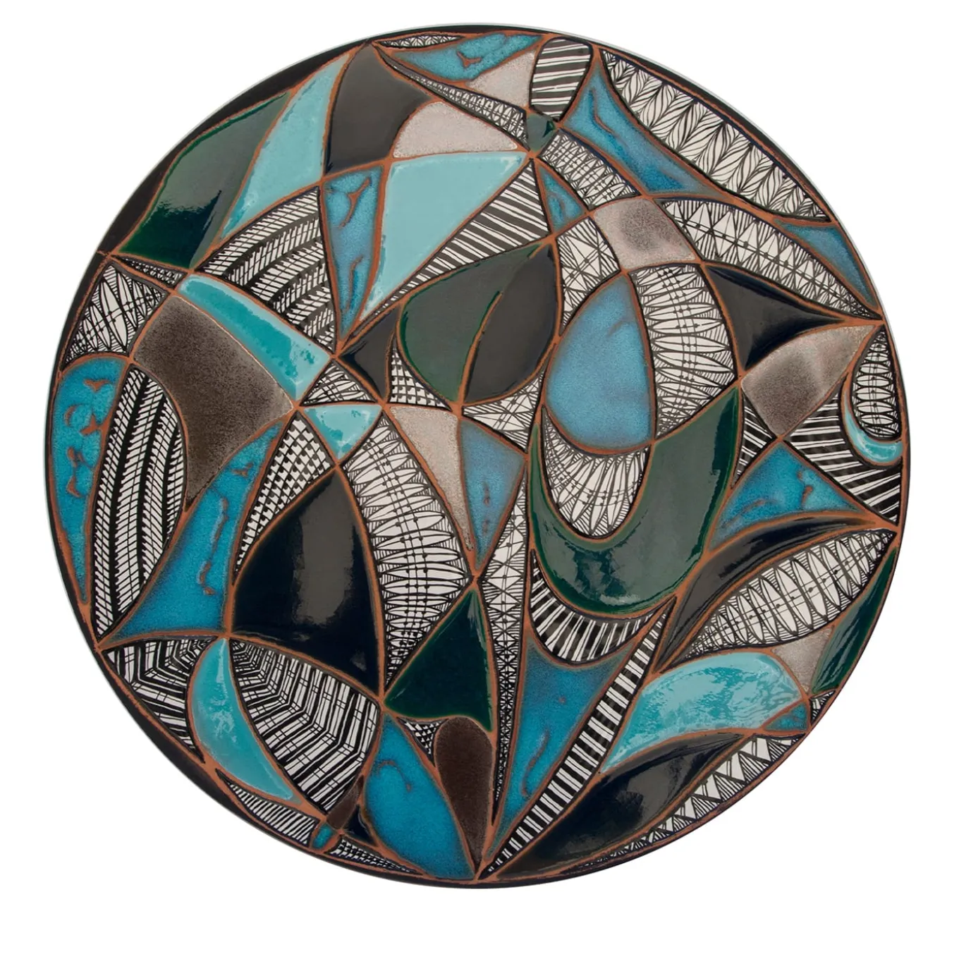 Sassi di Mare Optical Multicolor Decorative Plate