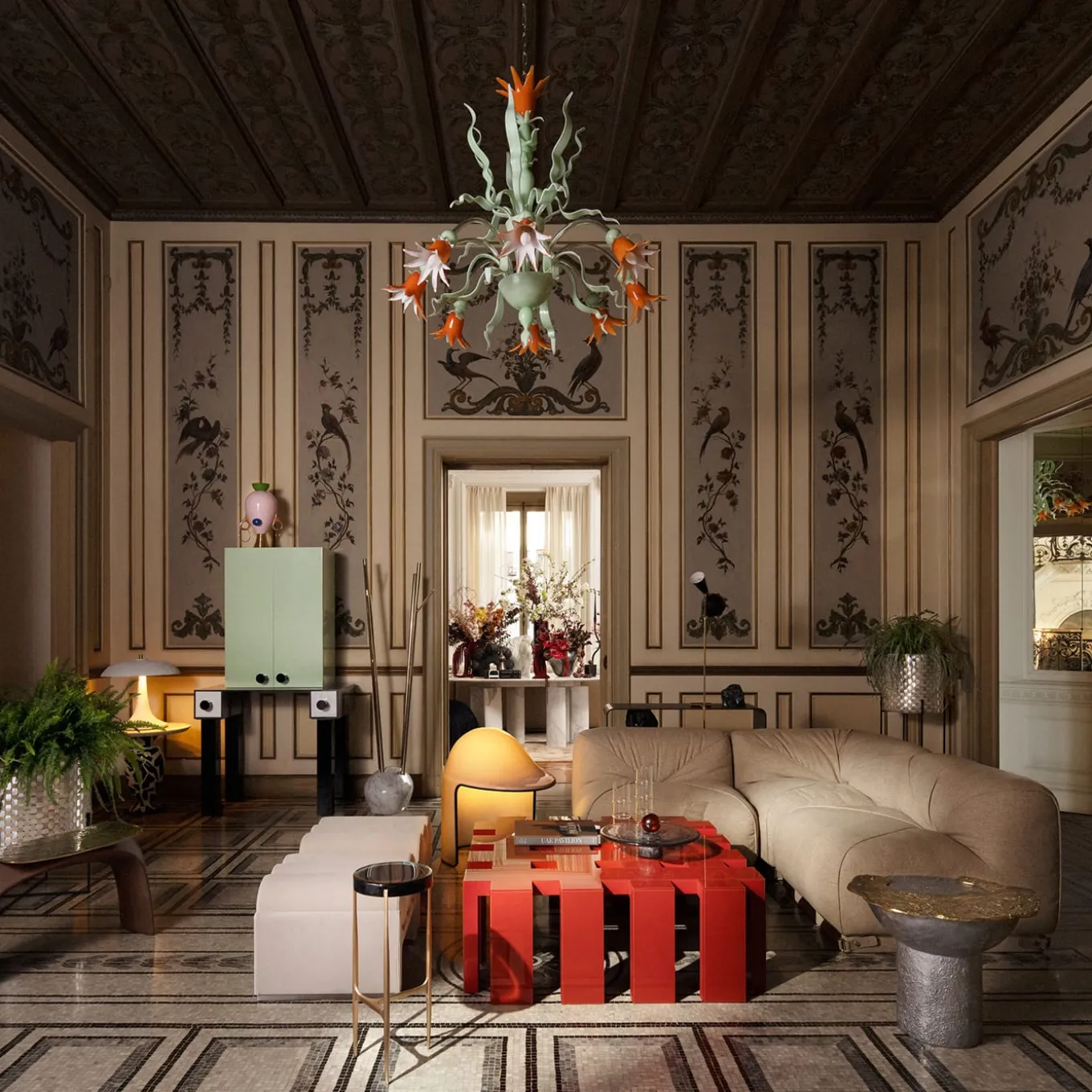 Satellite Floor Lamp by Carlo Giorgi