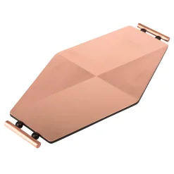 Satin Hexagonal Copper Tray by Chiara Andreatti