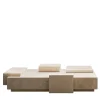 Satin-finished Travertine Coffee Table DsignincMilano x FiammettaV Home Collection