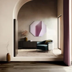 Satisfaction Pink Octagonal Decorative Panel