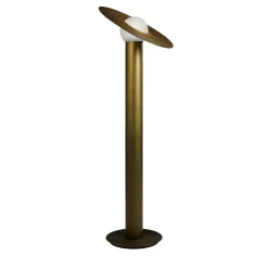 Saturno Brushed Bronze Resin Floor Lamp