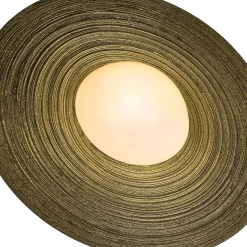 Saturno Brushed Bronze Resin Floor Lamp