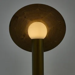 Saturno Brushed Bronze Resin Floor Lamp