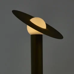 Saturno Brushed Bronze Resin Floor Lamp