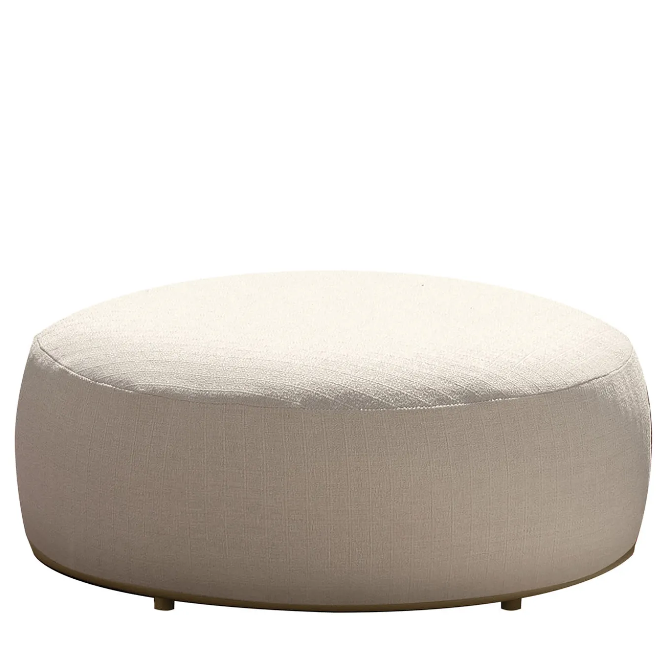Scacco Round White Pouf by Ludovica & Roberto Palomba