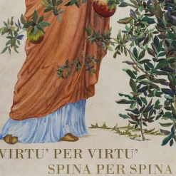 Scagliola and Oil Relief Painting by Lodovico Cupioli