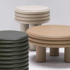 Scala Beige Low Round Coffee Table