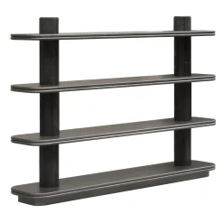 Scala Wood and Leather Bookcase