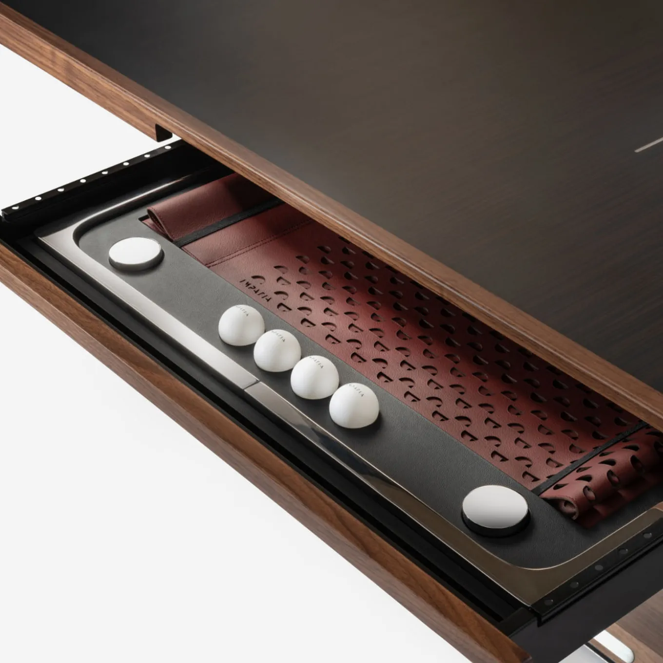 Scambio Wood and Glass Ping-Pong Table