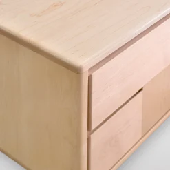 Scandinavian-Style 2-Drawer Maple Dresser