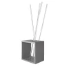 Scatola Q Gray Coat Hanger by Stefano Mazzucchetti