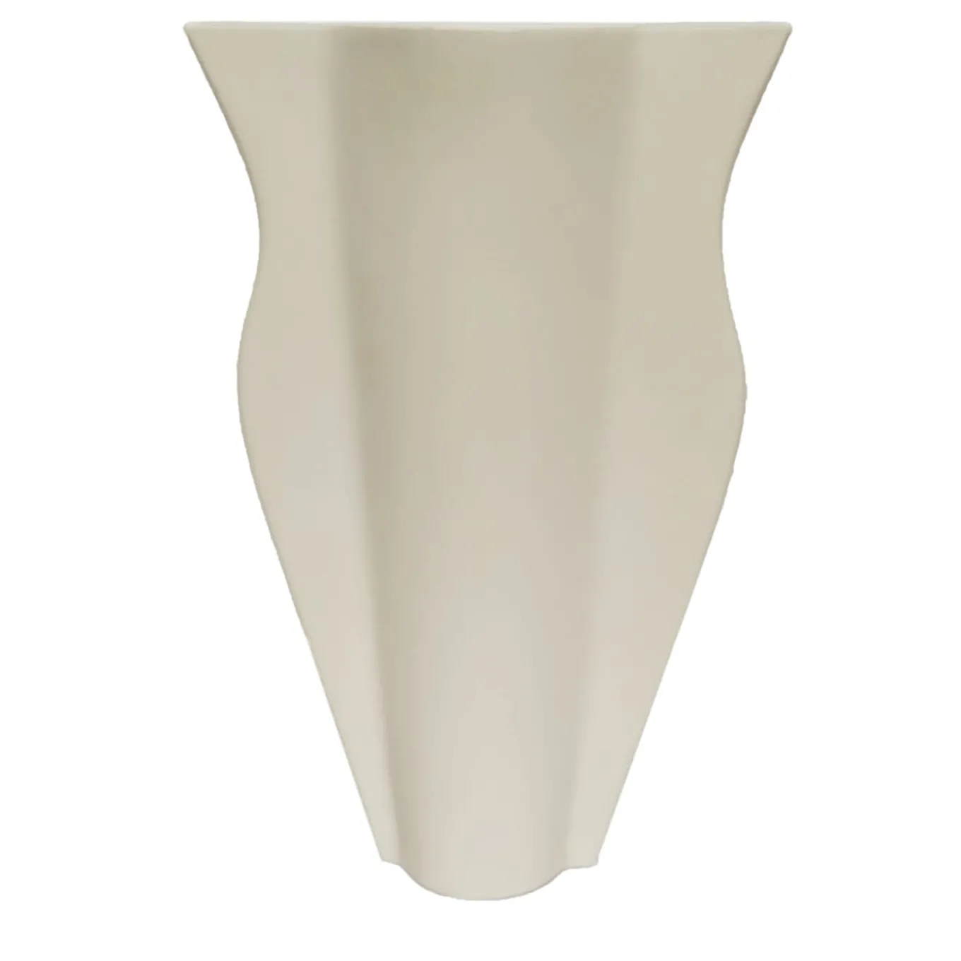 Schiacciati Matte White Vase