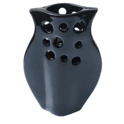 Schiacciato 2 Black Vase