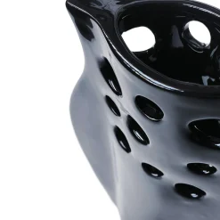 Schiacciato 2 Black Vase