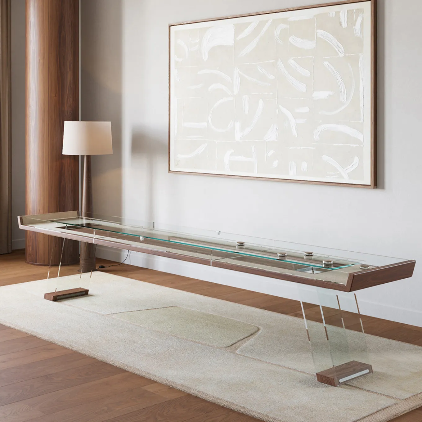 Scivolo Wood 12 ft Shuffleboard Table