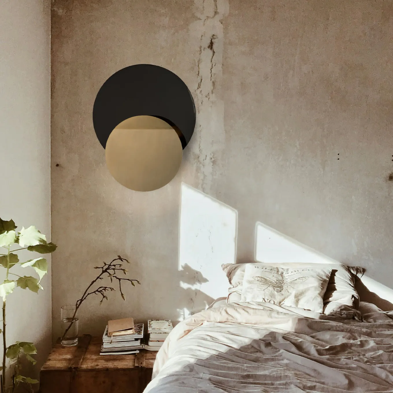 Scur&Ciar Two-Tone Brass Sconce