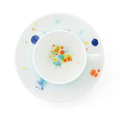 Seabed Blue Set of Two Coffee Cups & Saucer