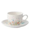 Seabed White Set of Two Coffee Cups & Saucers