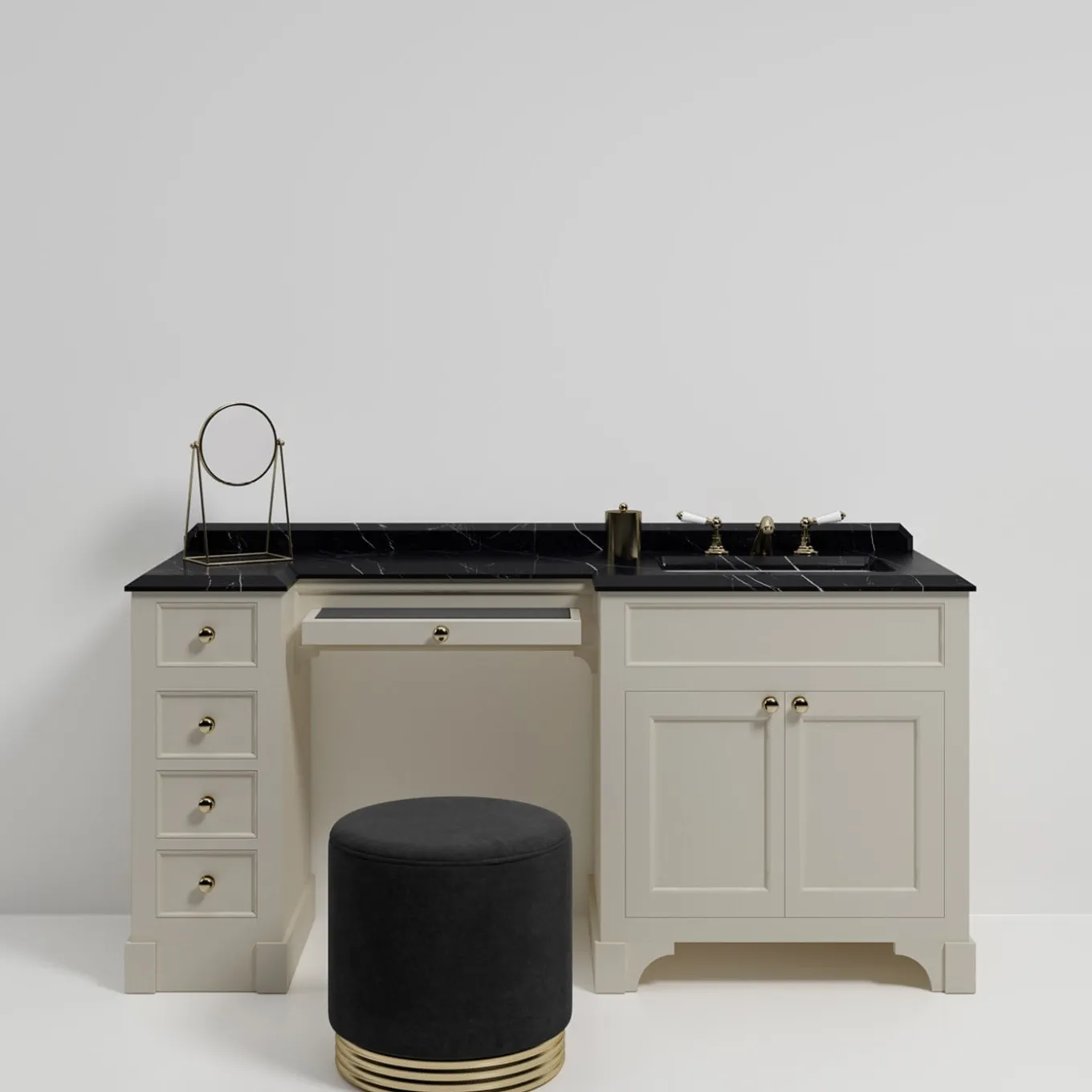 Season Vanity Cream & Black Marquinha