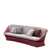 3-seater Amaranth Outdoor fabric Sofa