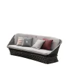 2-seater Black Outdoor fabric Sofa