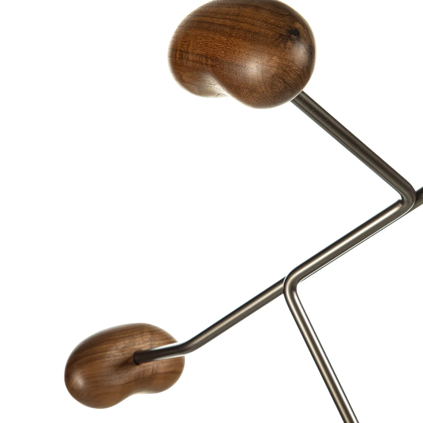 Seed Brown Metal and Wood Coat Stand