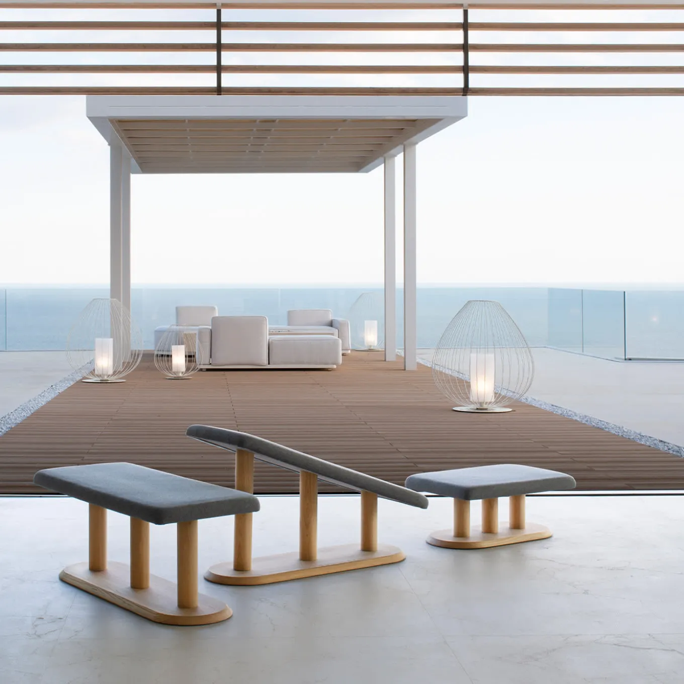 Segni A2 Set of 3 Benches Limited Edition by Lanzavecchia and Wai