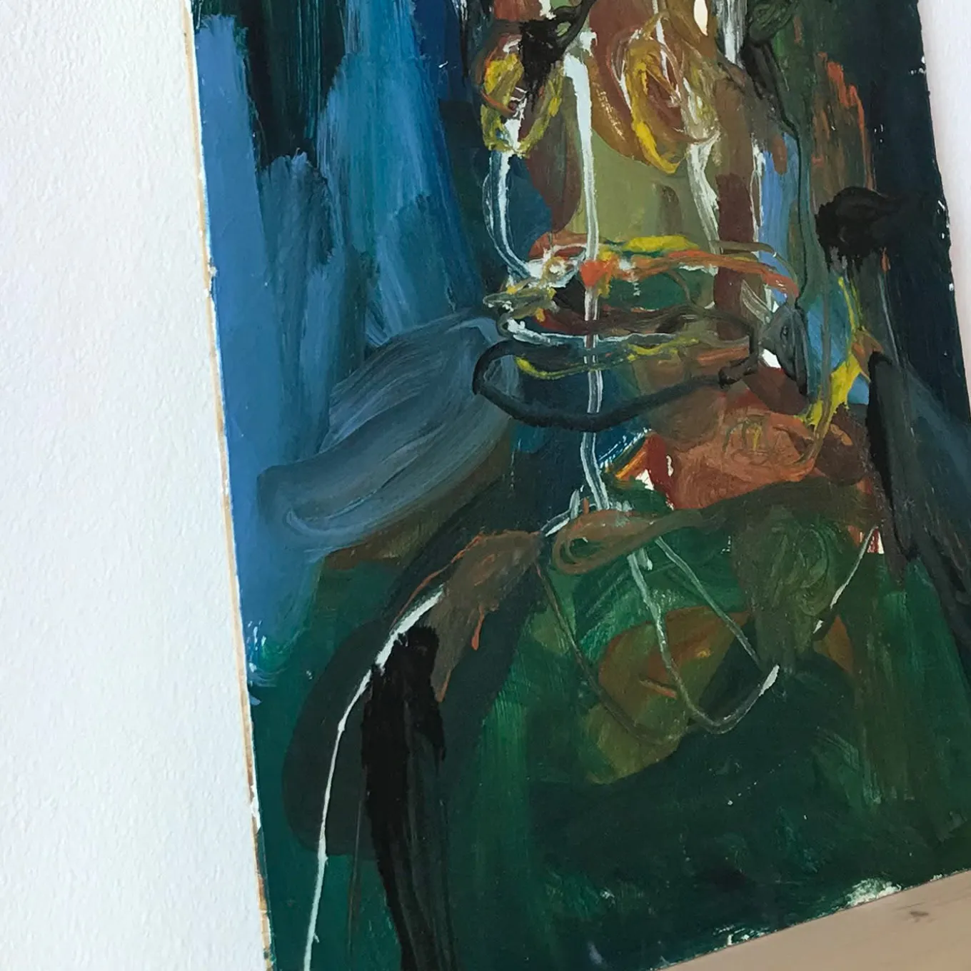 Selfportrait Enamel Painting