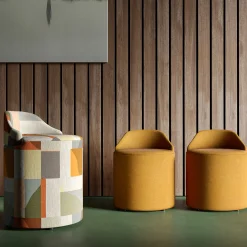 Sella Low Orange Pouf