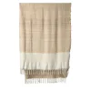 Senja.D2 Fringed Sand Silk & Linen Blanket