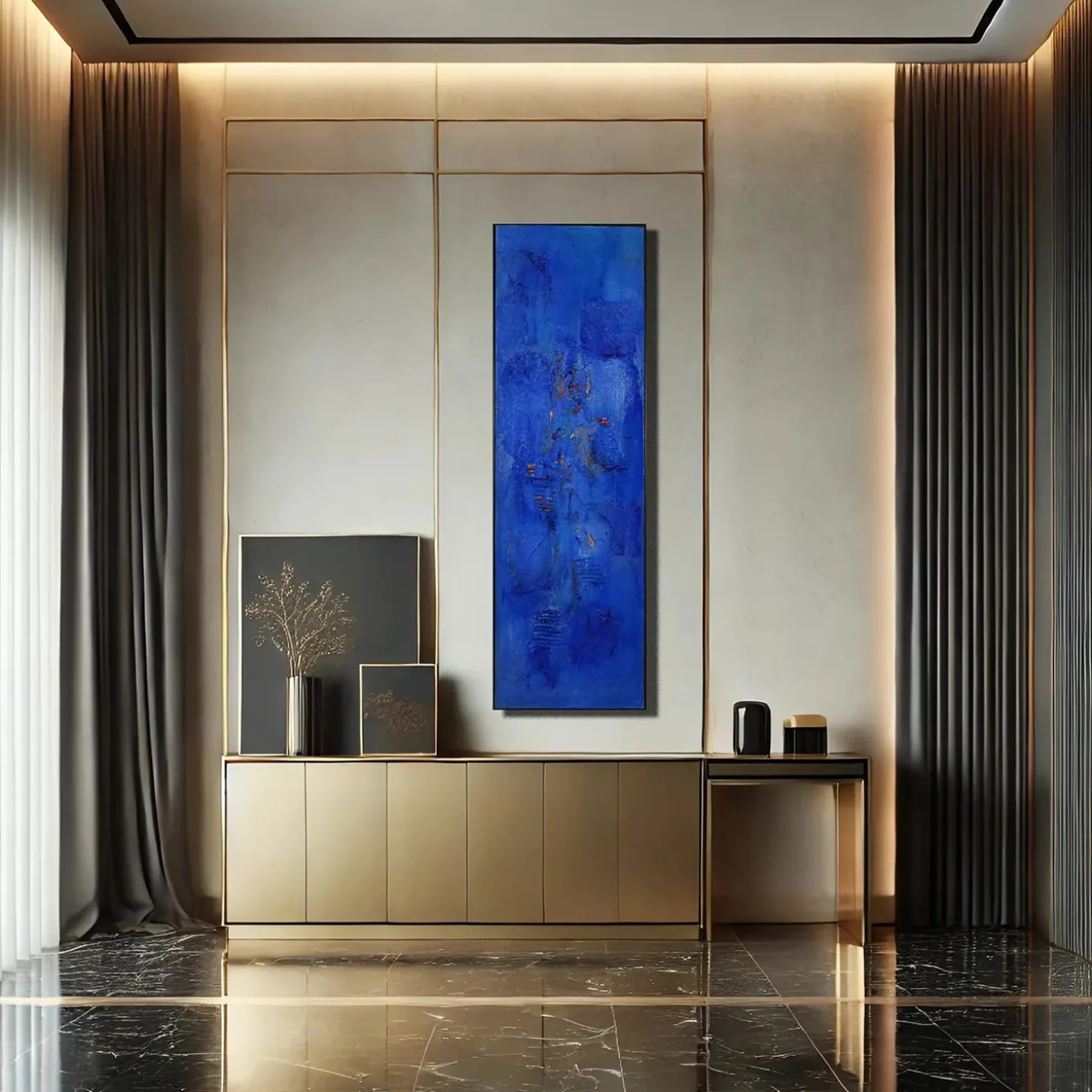 Sentiero Celeste Abstract Painting by Giuseppe Caiafa